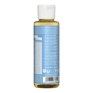 Dr. Bronner's - Pure-Castile Liquid Soap (Baby Unscented, 4 Ounce) - Made with Organic Oils, 18-in-1 Uses: Face, Hair, Laundry, Dishes, For Sensitive Skin, Babies, No Added Fragrance, Vegan, Non-GMO