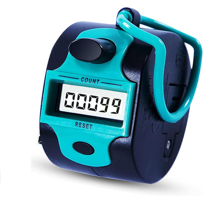 Handy Counter Click Manual Digital clicker Stitch Tally Counters Finger Mechanical Palm Handheld Pitch 5-Digit Electronic Display Click Counter Number Count for Row, People, Golf Lap