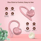comiso Wireless Earbuds Bluetooth Headphones, True Wireless in Ear Bluetooth 5.1 Earbuds with Microphone, Deep Bass, IPX7 Waterproof Loud Voice Earphones for Sport Outdoor Running Gym Workout(Pink)