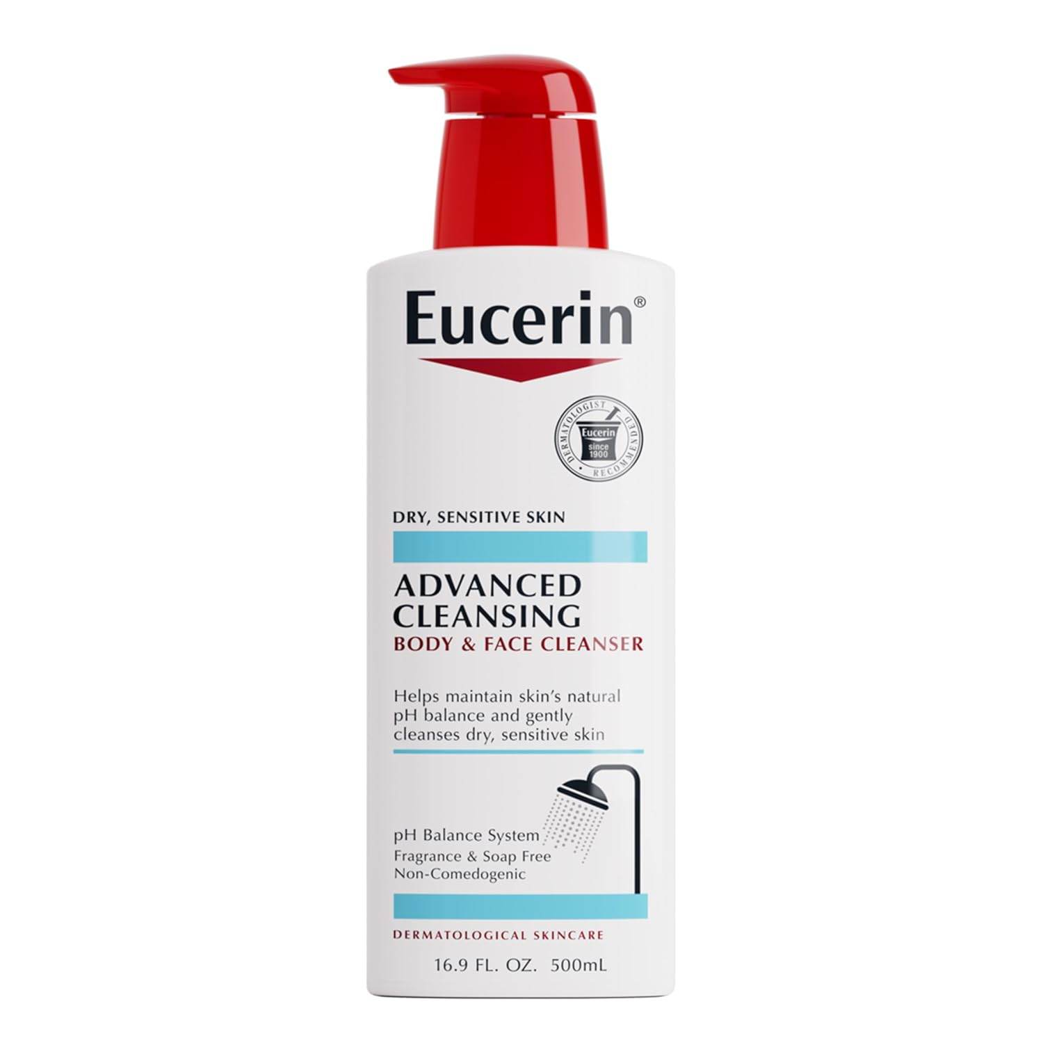 Eucerin Advanced Cleansing Body & Face Cleanser - Fragrance & Soap Free for Dry, Sensitive Skin - 16.9 fl. oz Bottle - My Store