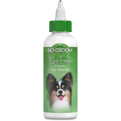 Bio-Groom Ear-Fresh Dog Grooming Ear Powder – Cat & Dog Ear Cleaner, Dog Bathing Supplies, Puppy Wash, Cruelty-Free, Made in USA, Ear Powder for Dogs – 24 g 1-Pack