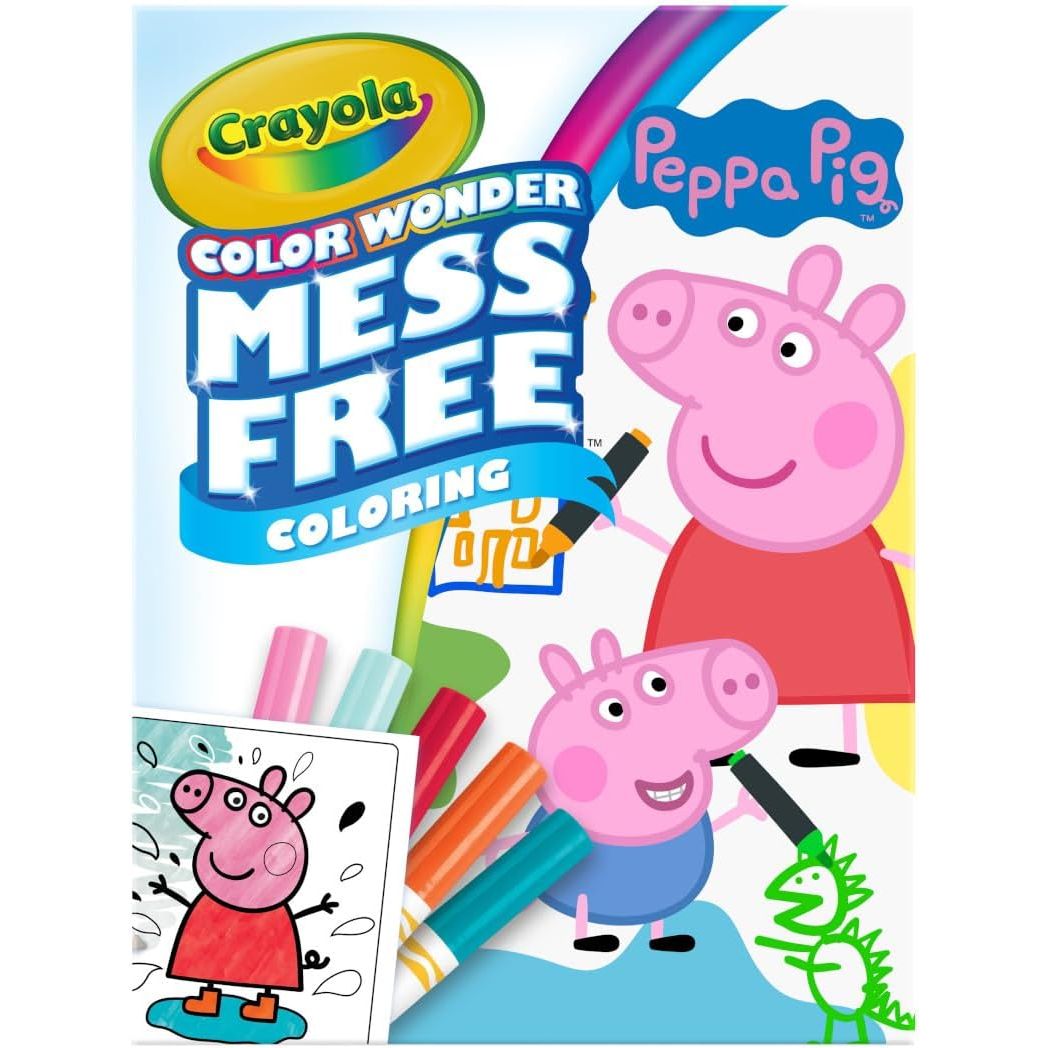 Crayola Peppa Pig Color Wonder Activity Set, Mess Free Peppa Pig Coloring Pages for Toddlers, Peppa Pig Toys, Toddler Gifts