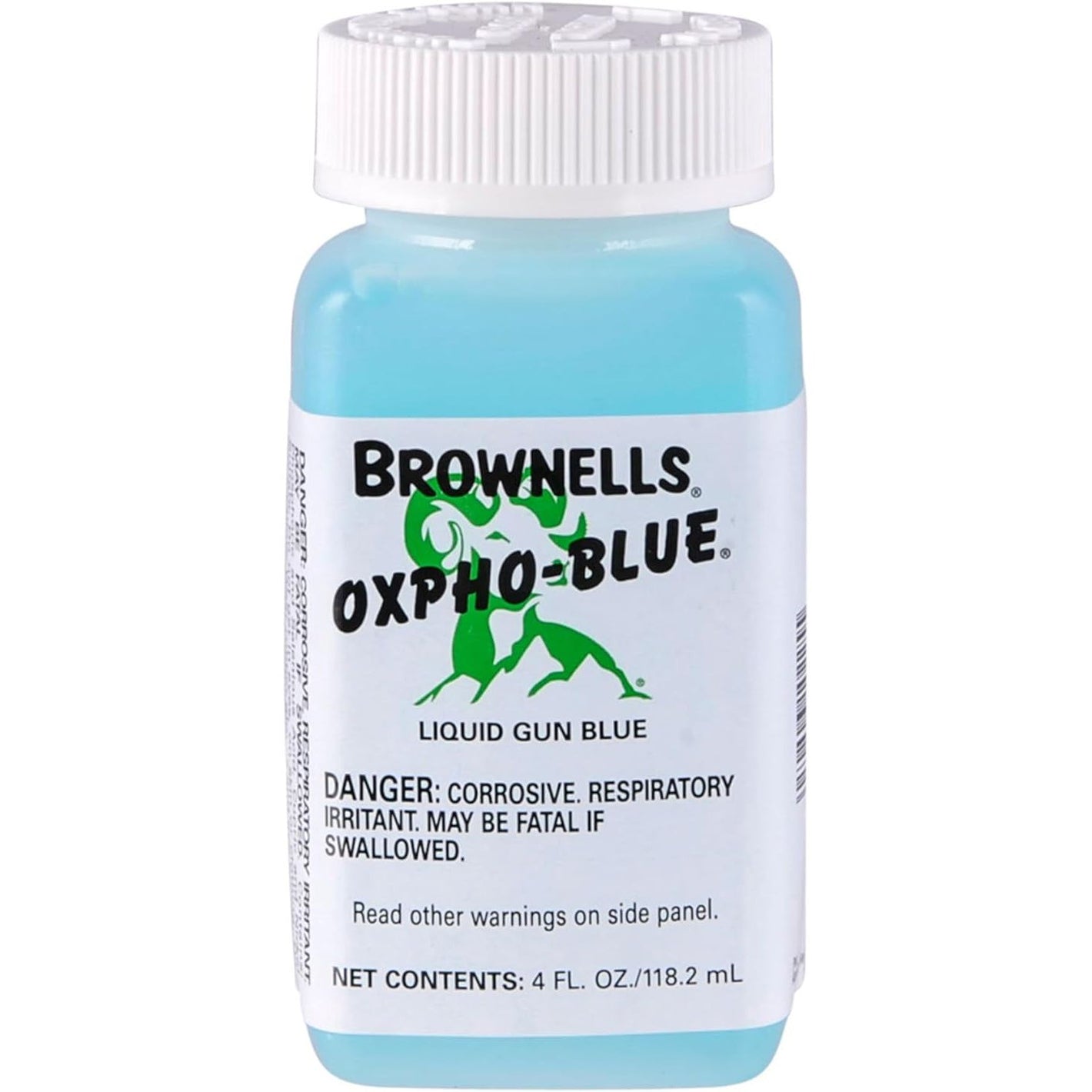 Brownells Oxpho-Blue Liquid Gun Blue, Cold Bluing Solution, Gunsmithing Tools Maintenance Cleaning Supplies, Professional Grade, 4 Fl oz. (118.2 mL)