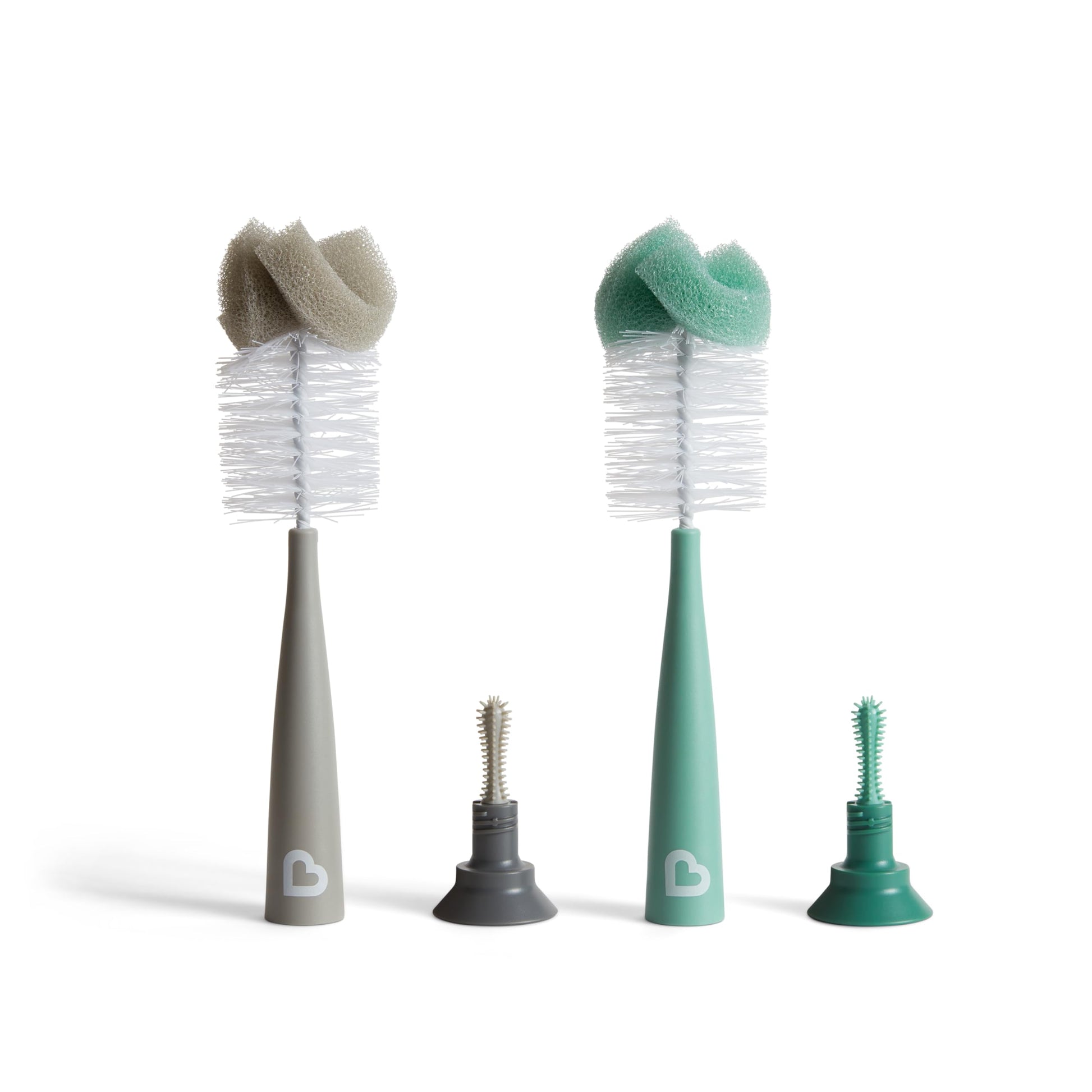 Buy now Munchkin Sponge Bottle Brush, Grey/Sage, 2 Count (Pack of 1) at indiglob india