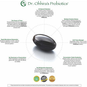 Dr. Ohhira’s Probiotics Original Formula with 3 Year Fermented Prebiotics, Live Active Probiotics and The only Product with Postbiotic Metabolites, 30 Capsules