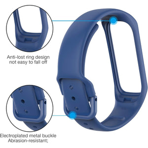 Bands Compatible with Samsung Galaxy Fit 2 Band for Women Men, Soft Silicone Replacement Straps Wristbands Accessories for Samsung Galaxy Fit2