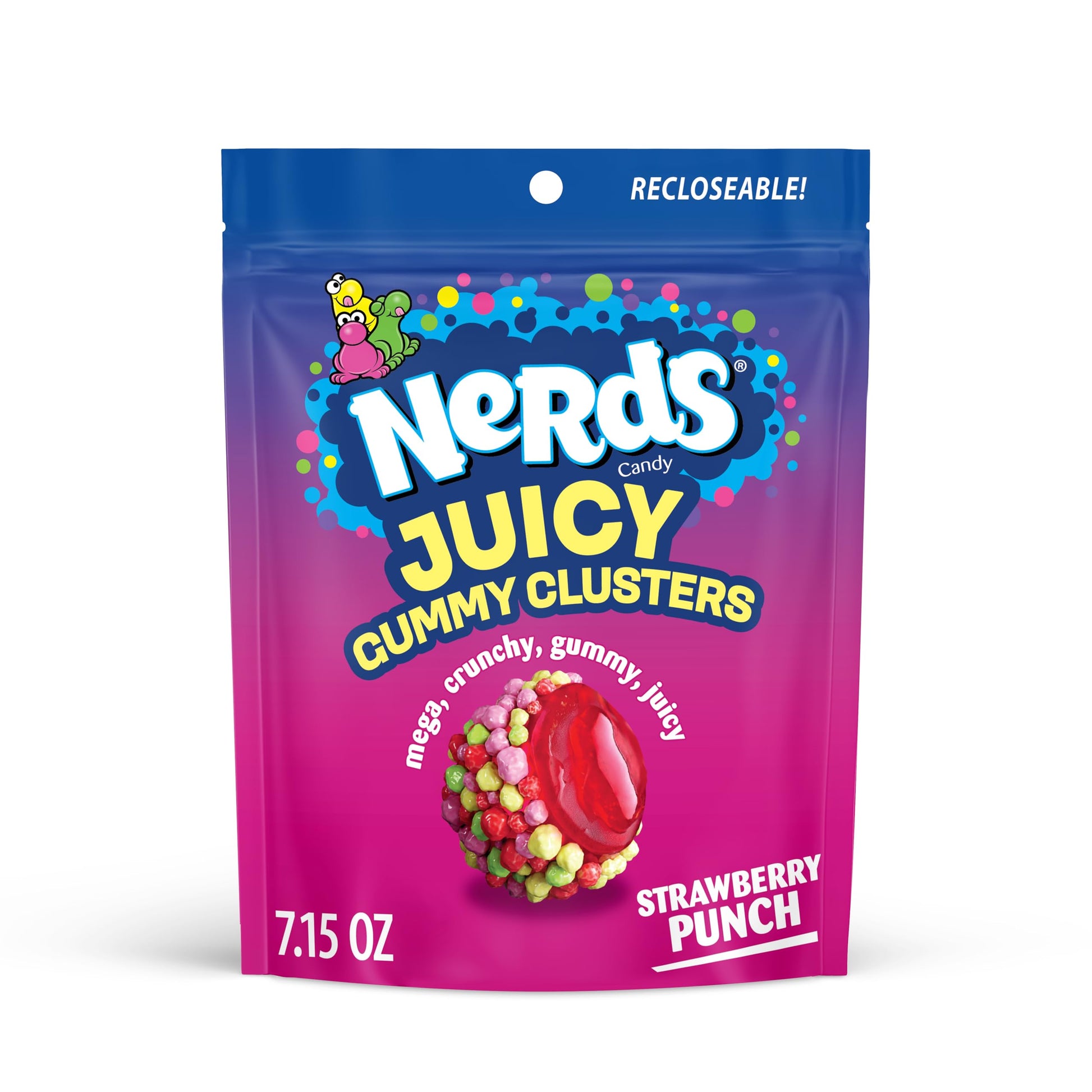 Buy now NERDS Gummy Clusters Candy, Rainbow, Crunchy and Gummy, 8 oz at indiglob india