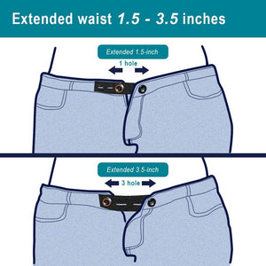 15Pcs Waist Extender for Pants Jeans: Elastic Waistband Button Expander for Women Men - My Store