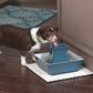 Buy now PetSafe Drinkwell Pagoda Fountain - Hygienic Ceramic Continuous Flowing Fountain - Elevated Upper Bowl & Double Free-Falling Stream Design - Minimalist Pet Hydration Station - 70 oz Capacity at indiglob india
