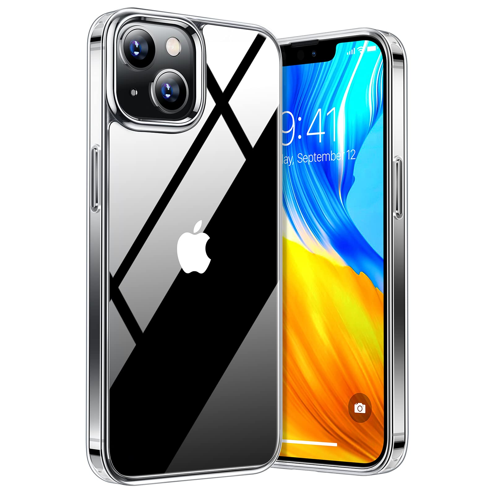 Buy now TORRAS Tough Shockproof for iPhone 13 Pro Case, [Military-Grade Drop Tested] Ultra-Durable Matte Hard PC Back with Soft Silicone Edge Slim Protective for iPhone 13 Pro Phone Case,Translucent Black at indiglob india