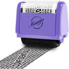 Miseyo Wide Roller Stamp Identity Theft Stamp 1.5 Inch Perfect for Privacy Protection - Yellow - Purple