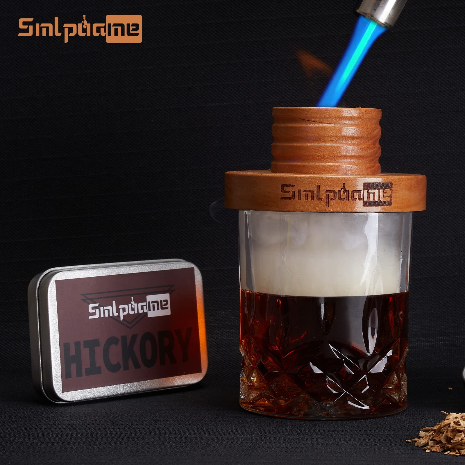 Buy now Cocktail Smoker Kit, Old Fashioned Smoker Kit for Bourbon Whiskey Drink, Smoker Infuser Kit with 4 Flavors Wood Chips, Birthday Father's Day Gifts for Husband, Men, Dad at indiglob india