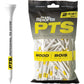 PrideSports PTS Wood Golf Tees | 90 Count, 1-1/2 Inch | #1 Wood Tee on Tour | Best for Irons, Hybrids, & Woods