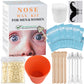 Nose Wax Kit from CoFashion - 50g Wax for Hair Removal, 20 Applicators (Up to 20 Uses), 10 Paper Cups for Nose and Ear Waxing