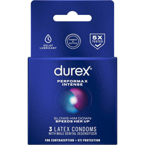 Durex Performax Intense Condom, 3 Count