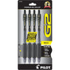 Pilot, G2 Premium Gel Roller Pens, Bold Point 1 mm, Pack of 4, Blue - Black