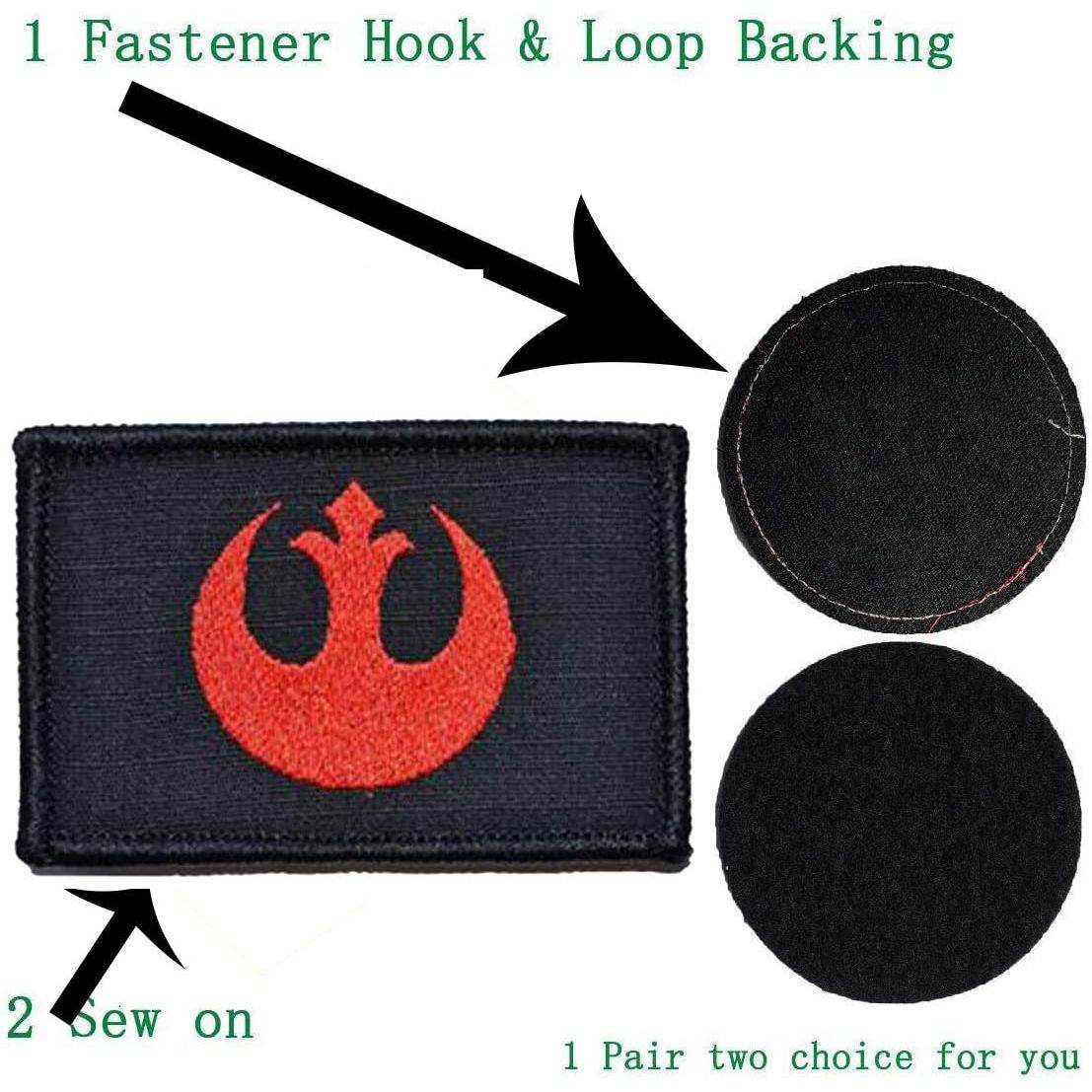 4 Pieces Embroidered Morale Hook and Loop Fastener Tactical Patches - My Store