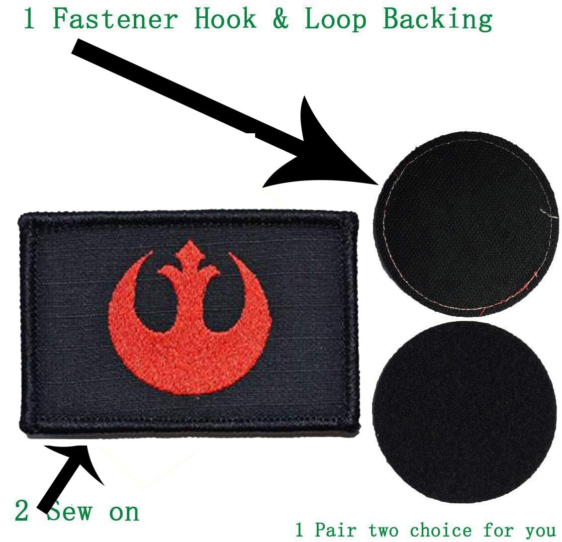 Buy now 4 Pieces Embroidered Morale Hook and Loop Fastener Tactical Patches at indiglob india