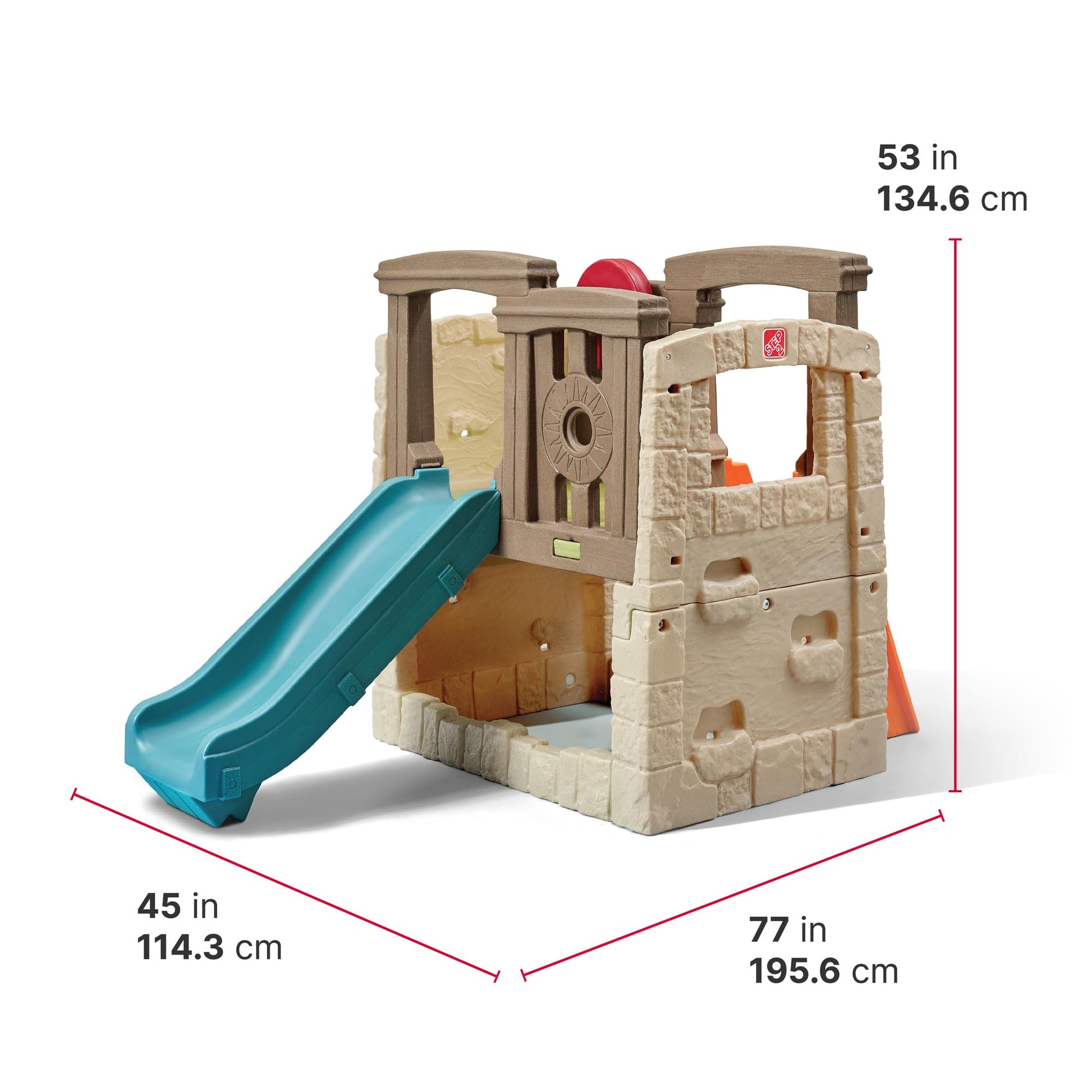 Buy now Step2 Woodland Climber II Kids Playset, Ages 2 ƒ??6 Years Old, Toddler Slide and Climbing Wall, Outdoor Playground for Backyard, Sturdy Plastic Frame, Easy Set Up at indiglob india