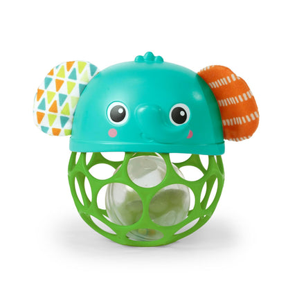 Bright Starts Oball Easy-Grasp Rattle BPA-Free Infant Toy in Teal, Age Newborn and up, 4 Inches