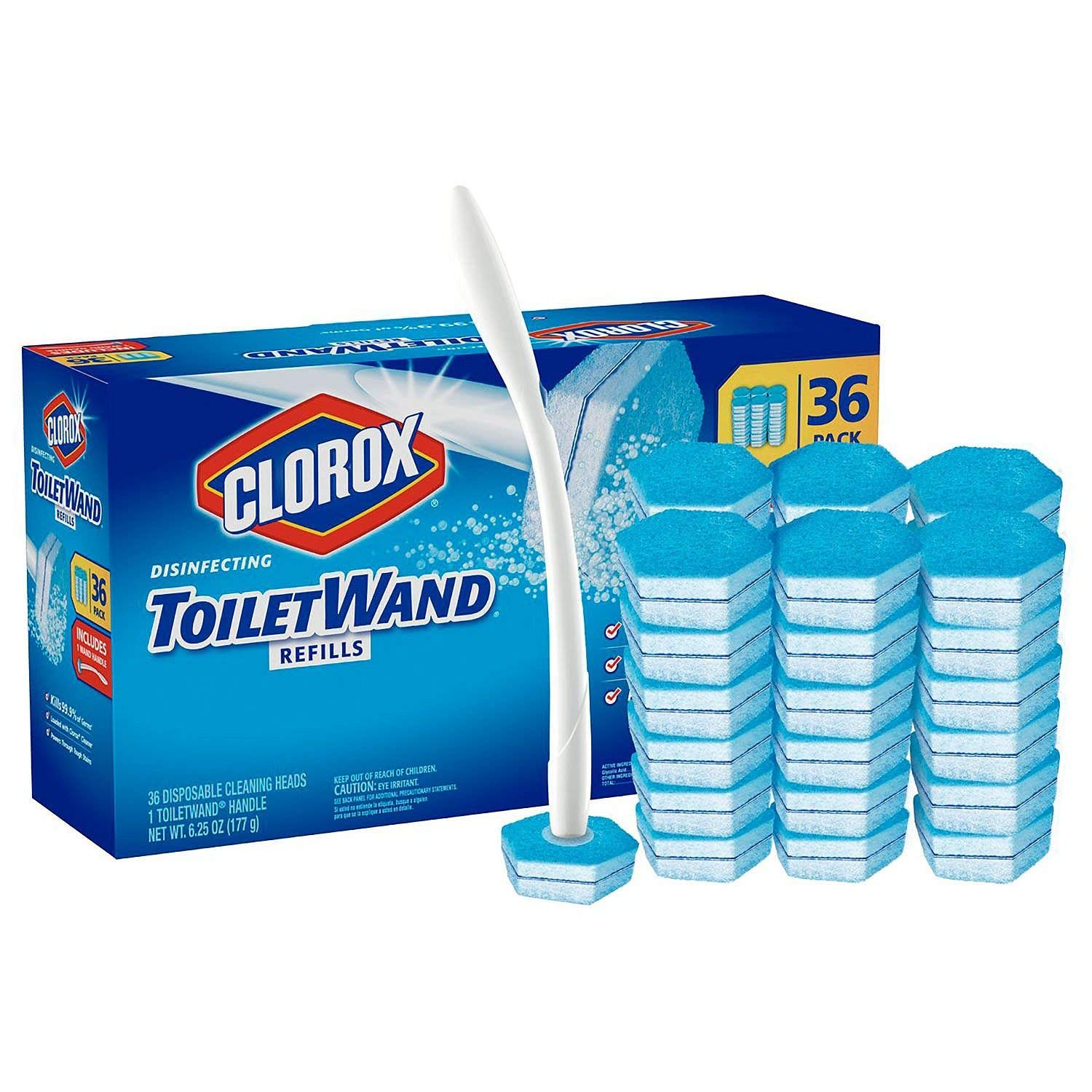 Buy now Clorox ToiletWand,Disposable Toilet Cleaning Rainforest Rush Refill (36 Count 1 Toilet) at indiglob india