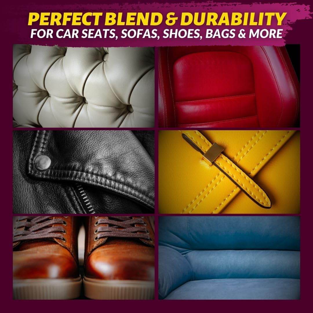 COCONIX Leather & Vinyl Repair Kit | Fix Tears, Holes, Scratches, and Peeling on Leather and Vinyl Furniture, Car Seats, and Jackets | Easy Application with Customizable Colors - My Store