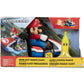 Super Mario Spin Out Mariokart Mario Racer Vehicle with 360 Spins, Wind Up and Go! Includes One 2.5” Mario Action Figure