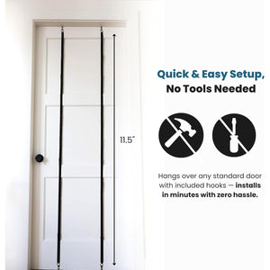 Jokari Over the Door Cap Rack Organizer 2 Pack Holds Up to 16 Baseball Hats Hat Storage System for Men Women and Kids Adjustable Closet Hanger with Hooks for Easy Hat Display