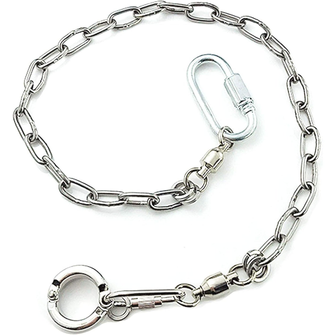 Pet Bird Leash Parrot Foot Chain Stainless Steel 304 Anklet Ring (Model 15, 14.5mm)