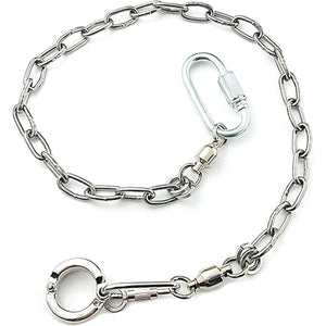 Pet Bird Leash Parrot Foot Chain Stainless Steel 304 Anklet Ring (Model 15, 14.5mm)