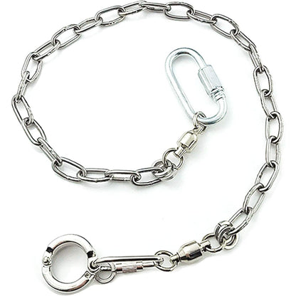 Pet Bird Leash Parrot Foot Chain Stainless Steel 304 Anklet Ring (Model 15, 14.5mm)