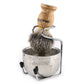 Anbbas Shaving Brush Synthetic Badger Hair Wood Handle,Stainless Steel Shaving Stand and Bowl,Perfect for Men Wet Shave