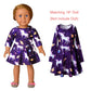 Buy now Unicorn Dresses for Girls & Doll 18 inch Long Sleeve Fall Winter Dresses 6 7 at indiglob india