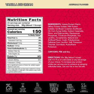 BSN SYNTHA-6 Isolate Protein Powder, Vanilla Protein Powder with Whey Protein Isolate, Milk Protein Isolate, Flavor: Vanilla Ice Cream, 24 Servings