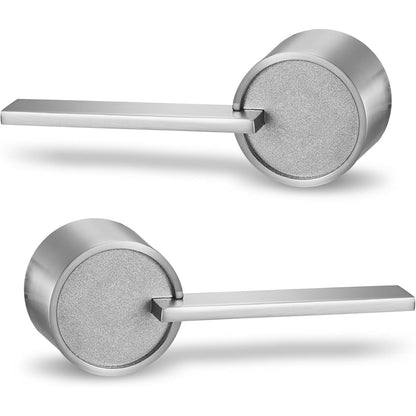 Berlin Modisch Zero Gravity Urban Series Dummy Lever Door Handle Pack of 2 Non-Turning Single Side Pull Only Lever Set [for Closet or French Doors] Heavy Duty – Iron Black Finish