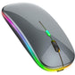 PeiBO Bluetooth 5.2 Wireless Dual-Mode Mouse, Gray Black, 2022 Model