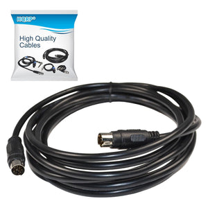 Buy now HQRP 9-pin Mini-DIN Male to 9-pin Mini-DIN Male (M/M) Audio Input Cable at indiglob india