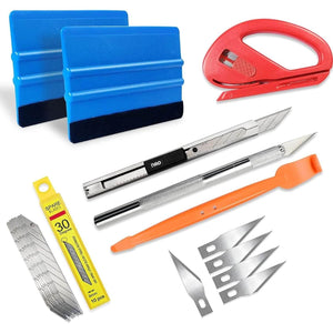 Car Vinyl Wrap Window Tint Film Tool Kits with Felt Squeegee Wrap Stick for Vinyl Installation 21 pcs/Pack - My Store