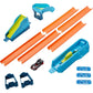 Hot Wheels Toy Car Track Set, Track Builder Unlimited Long Jump Pack, Playset with 13 Component Parts & 1:64 Scale Vehicle