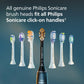Philips Sonicare Genuine SimplyClean Replacement Toothbrush Heads, 5 Brush Heads, White, HX6015/03