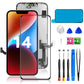 Buy now for iPhone 11 Screen Replacement 6.1 3D Touch Screen LCD Display Digitizer for A2111, A2223, A2221 Cell Phone Repair Kits+ Waterproof Frame Adhesive Sticker+Screen Tempered Protector+Face ID at indiglob india