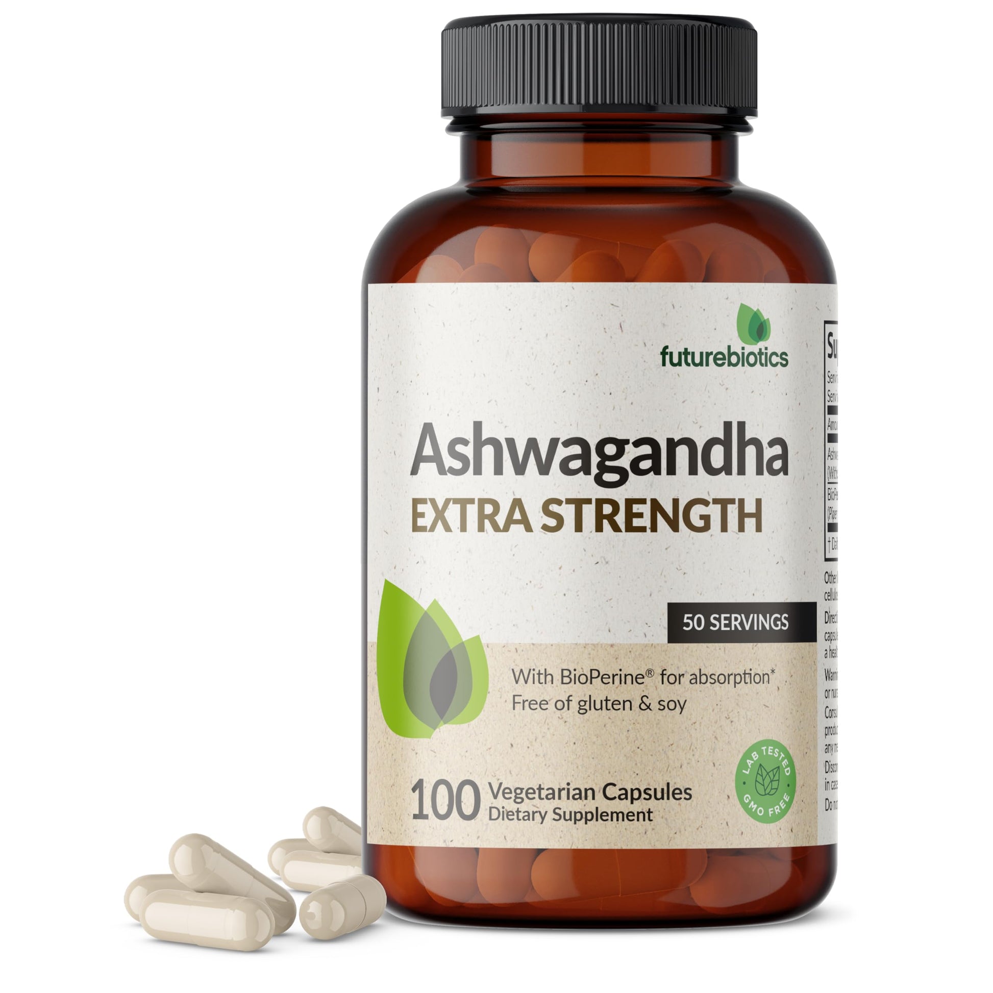 Buy now Futurebiotics Ashwagandha Extra Strength Stress & Mood Support with BioPerine - Non GMO Formula, 120 Vegetarian Capsules at indiglob india