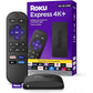 Roku Express 4K+ | Roku Streaming Device 4K/HDR with Voice Remote, Free & Live TV