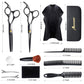 Hair Cutting Scissors Set by Aszwor Hairdressing Shears Kit 12 PCS Professional Haircut Scissors Kit with Hair Cutting Scissors, Thinning Shears, Multi Use Haircut Kit for Home Salon Barber