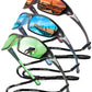 Buy now FAGUMA Sports Polarized Sunglasses For Men Cycling Driving Fishing UV400 Protection 10 Red+blue+green(3 Pack) at indiglob india