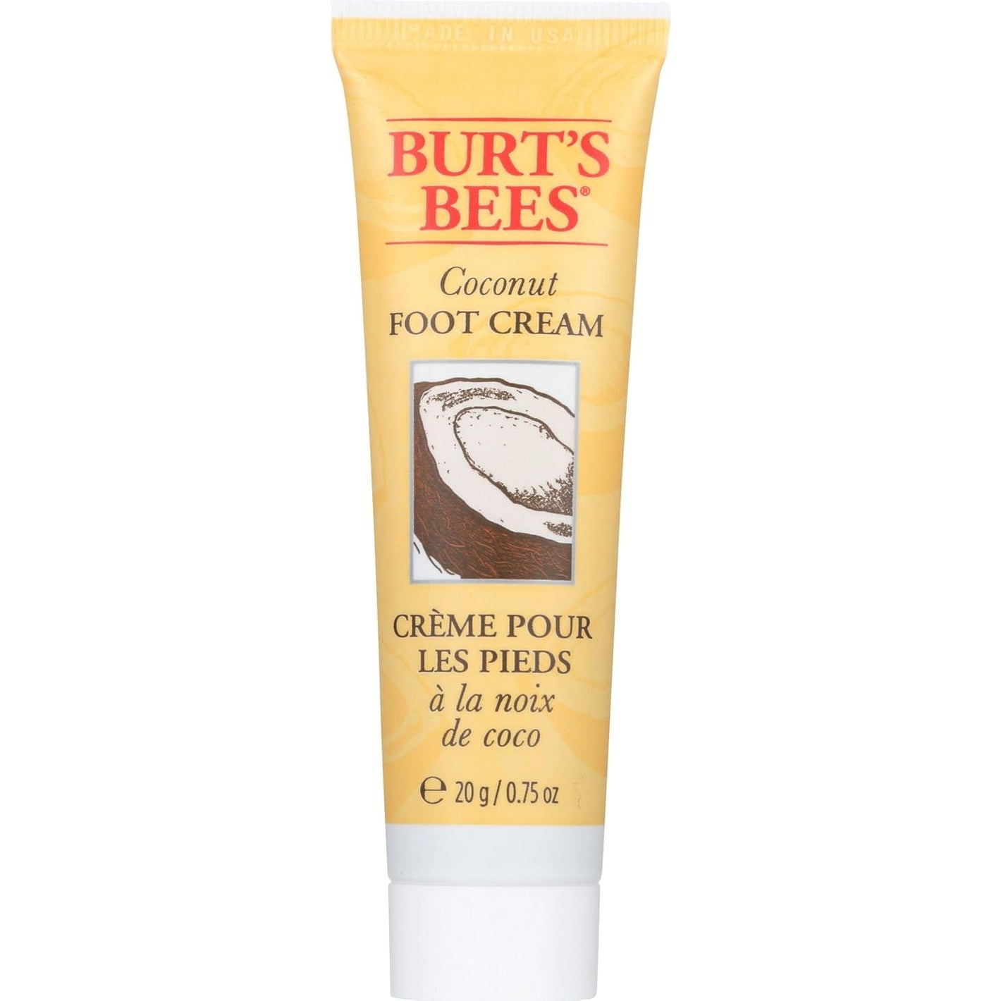 Burt's Bees Coconut Foot Cream for Unisex - 0.75 oz Cream