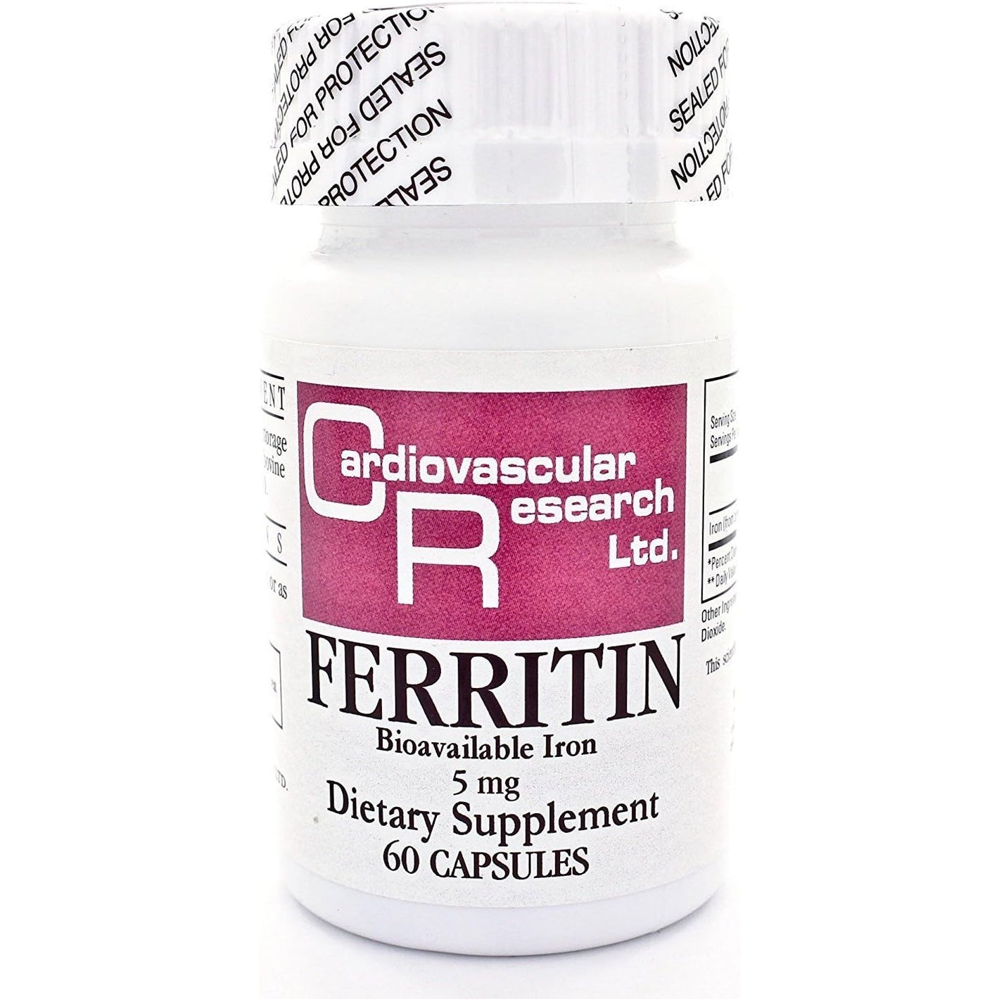 Ecological Formulas - Ferritin Fe 5 mg 60 caps [Health and Beauty]
