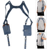 Neween Anti-Theft Hidden Underarm Strap Wallet Pocket Holster Phone Shoulder Holster Bag Double Shoulder Pouch for Men, Women - Blue