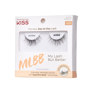KISS My Lash But Better, False Eyelashes, 'All Mine', 10mm, Includes 1 Pair Of Lash, Easy to Apply, Reusable Lash Clusters