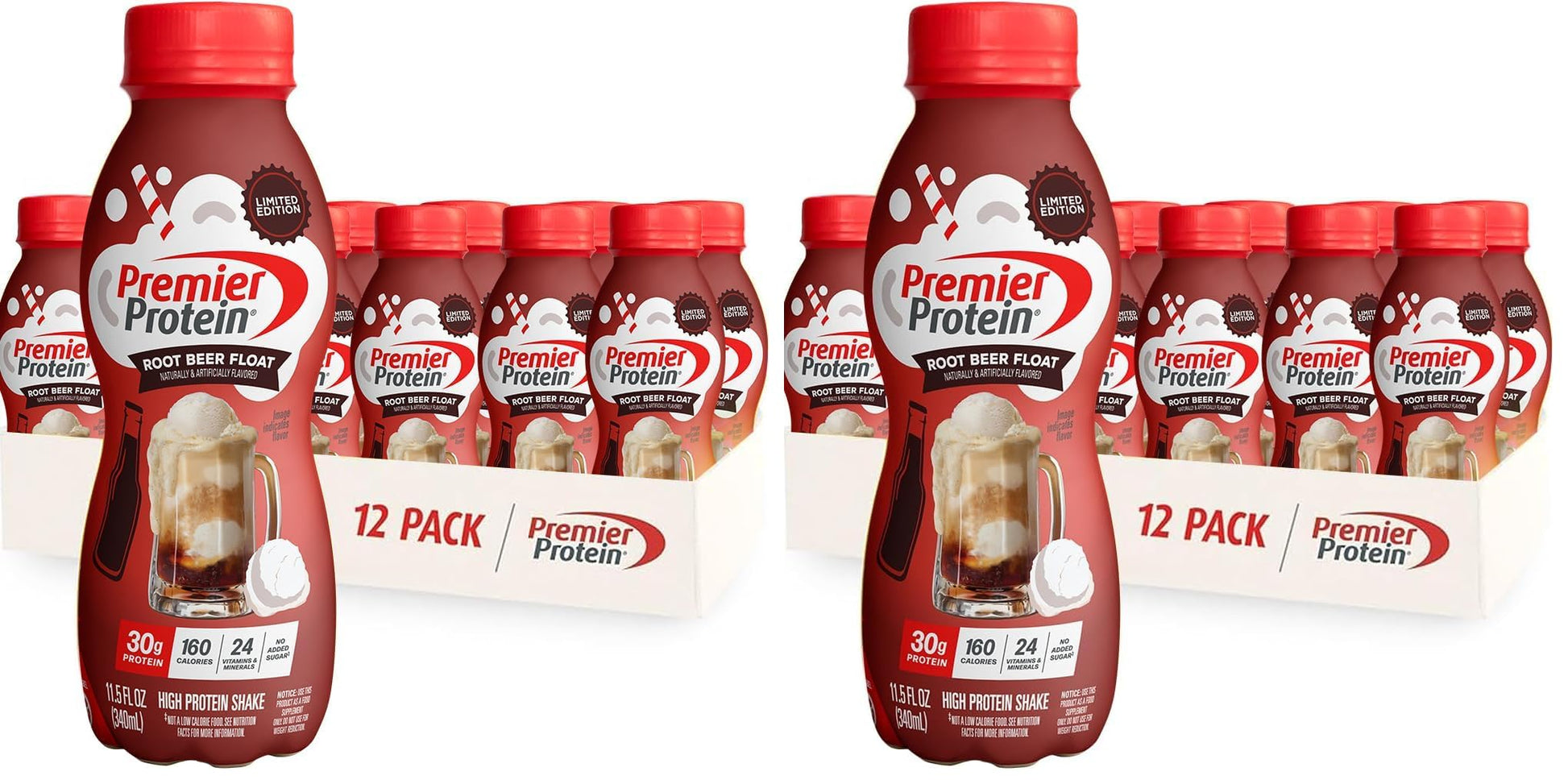 Buy now Premier Protein Shake, Peaches & Cream, 30g Protein, No Added Sugar, 24 Vitamins & Minerals to Support Immune Health, 11.5 fl oz, 12 Pack (Packaging May Vary) Limited Edition: Root Beer Float 11.5 Fl Oz (Pack of 24) at indiglob india